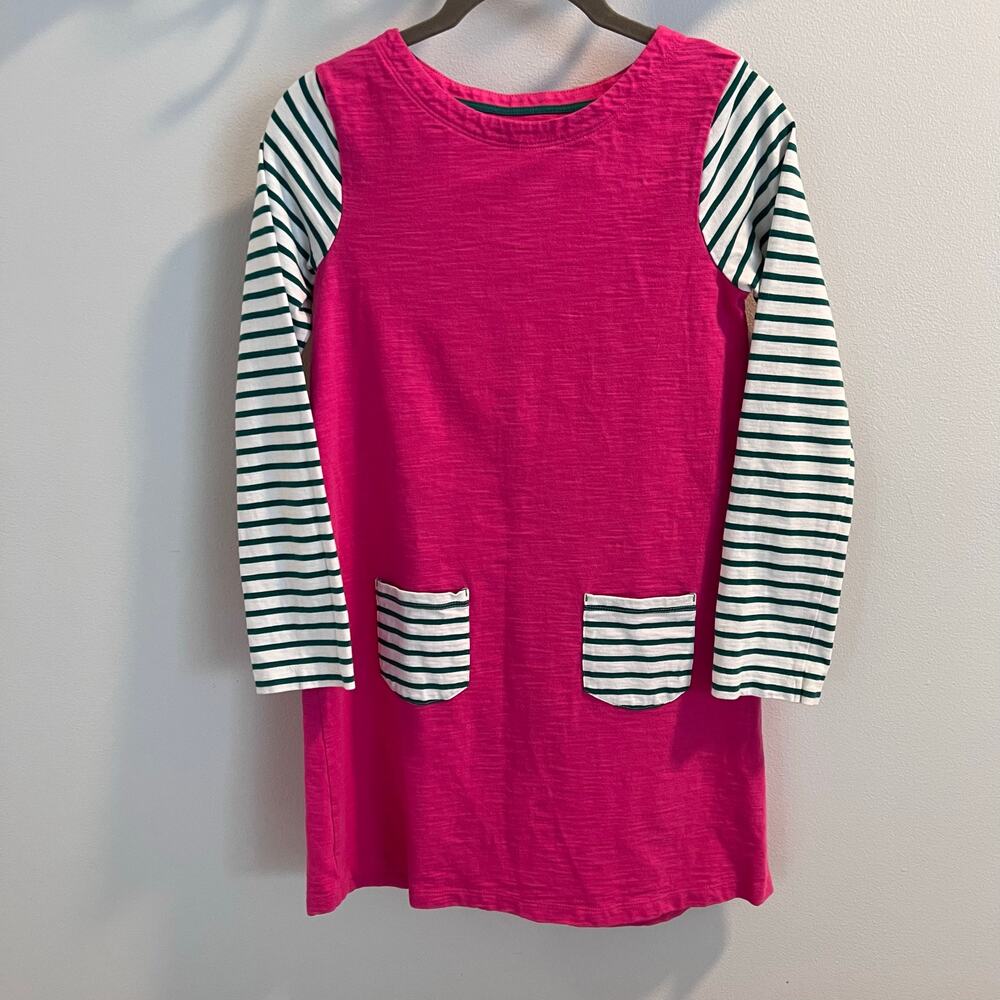 Mini Boden Pink Green and White Dress Size 11-12 Y